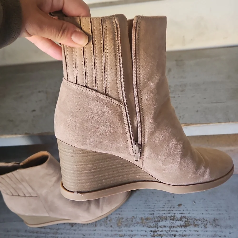 Target Women's‎ Beige Wedge Ankle Boots